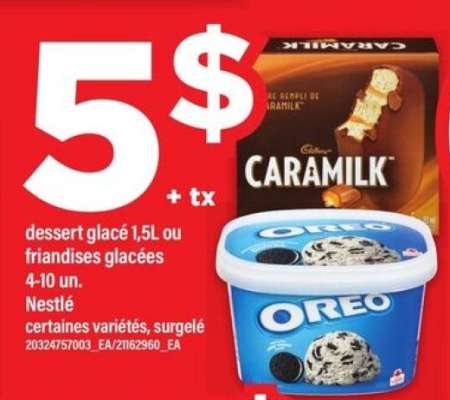 Nestlé dessert glacé