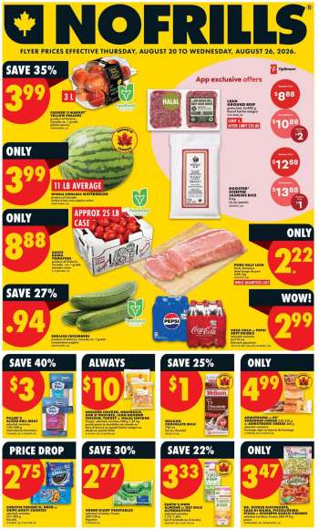 No Frills Flyer - August 20, 2026 - August 26, 2026.