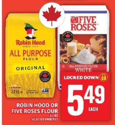ROBIN HOOD or FIVE ROSES FLOUR