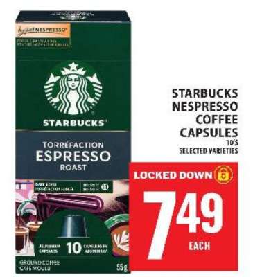 STARBUCKS NESPRESSO COFFEE CAPSULES