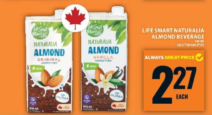 LIFE SMART NATURALIA ALMOND BEVERAGE