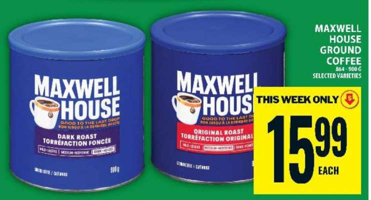 MAXWELL HOUSE GROUND COFFEE