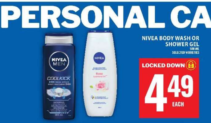 NIVEA BODY WASH or SHOWER GEL
