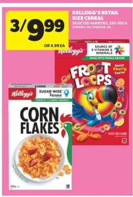Kellogg's Retail Size Cereal