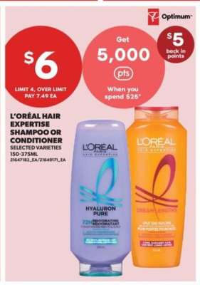 L'ORÉAL HAIR EXPERTISE SHAMPOO or CONDITIONER