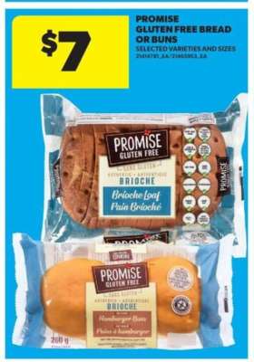 PROMISE GLUTEN FREE BREAD OR BUNS