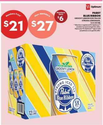 Pabst Blue Ribbon Groovy Lemon Iced Tea