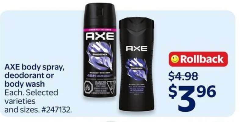 AXE Body Spray, Deodorant or Body Wash