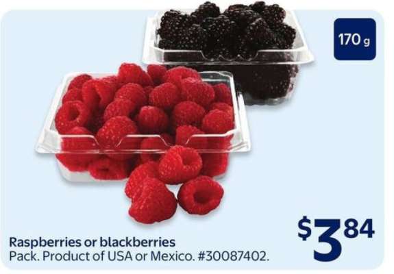RASPBERRIES OR BLACKBERRIES