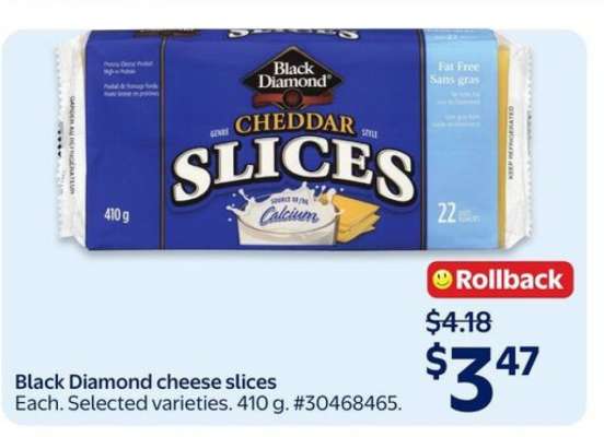 Black Diamond Cheese Slices