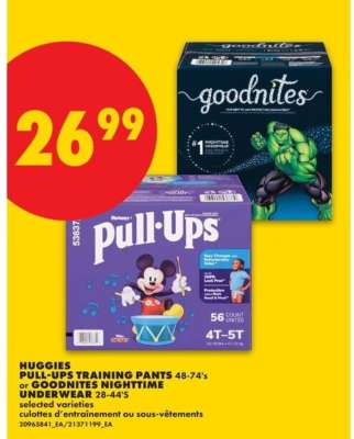 Huggies Pull-Ups Training Pants or Goodnites Nighttime Underwear