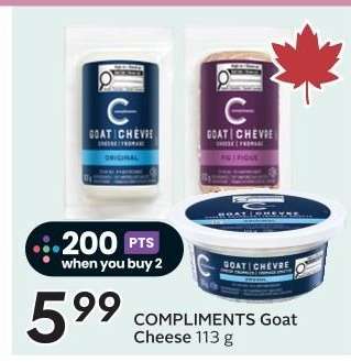 COMPLIMENTS Goat Cheese 113 g