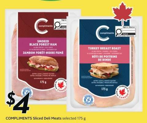 COMPLIMENTS SLICED DELI MEATS