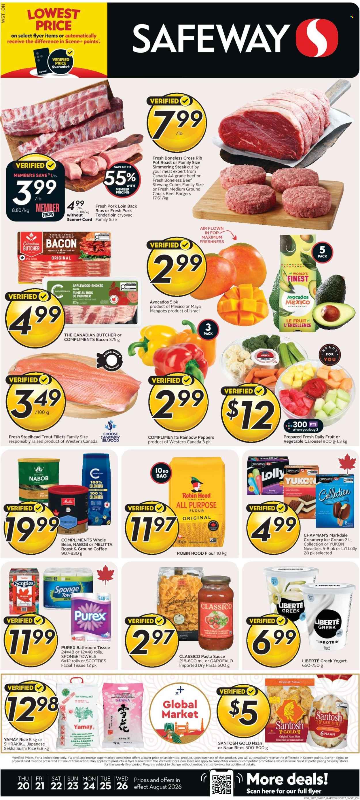 Safeway flyer - August 20, 2026 - August 26, 2026. Page 1