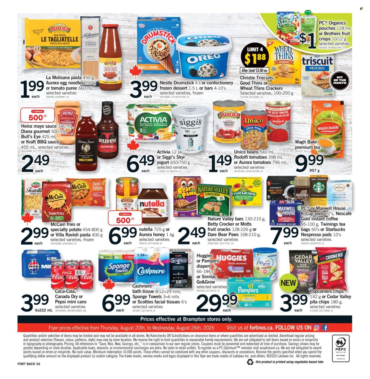Fortinos flyer - August 20, 2026 - August 26, 2026. Page 2