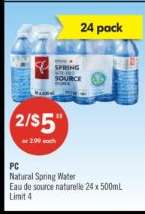 PC NATURAL SPRING WATER
