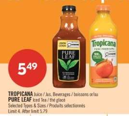 Tropicana Juice / Pure Leaf Iced Tea