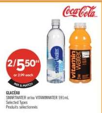 GLACÉAU SMARTWATER or/ou VITAMINWATER