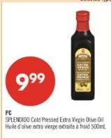 PC SPLENDIDO Cold Pressed Extra Virgin Olive Oil