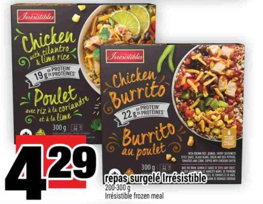 repas surgelé Irrésistible
