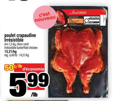 poulet crapaudine Irrésistible