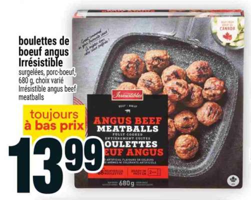 boulettes de boeuf angus Irrésistible