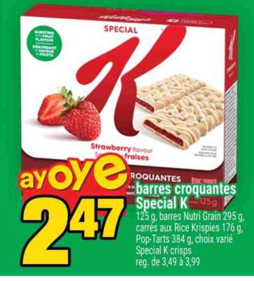 barres croquantes Special K