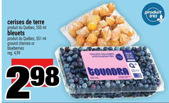 cerises de terre / bleuets