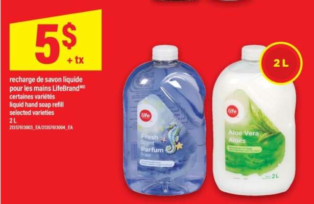 LifeBrand Liquid Hand Soap Refill