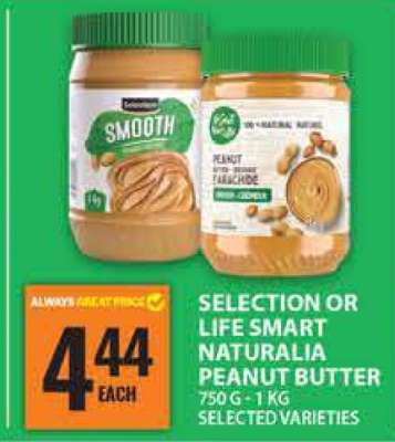 SELECTION OR LIFE SMART NATURALIA PEANUT BUTTER