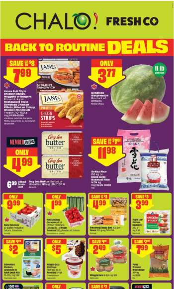 Chalo! FreshCo. Flyer - August 27, 2026 - September 02, 2026.