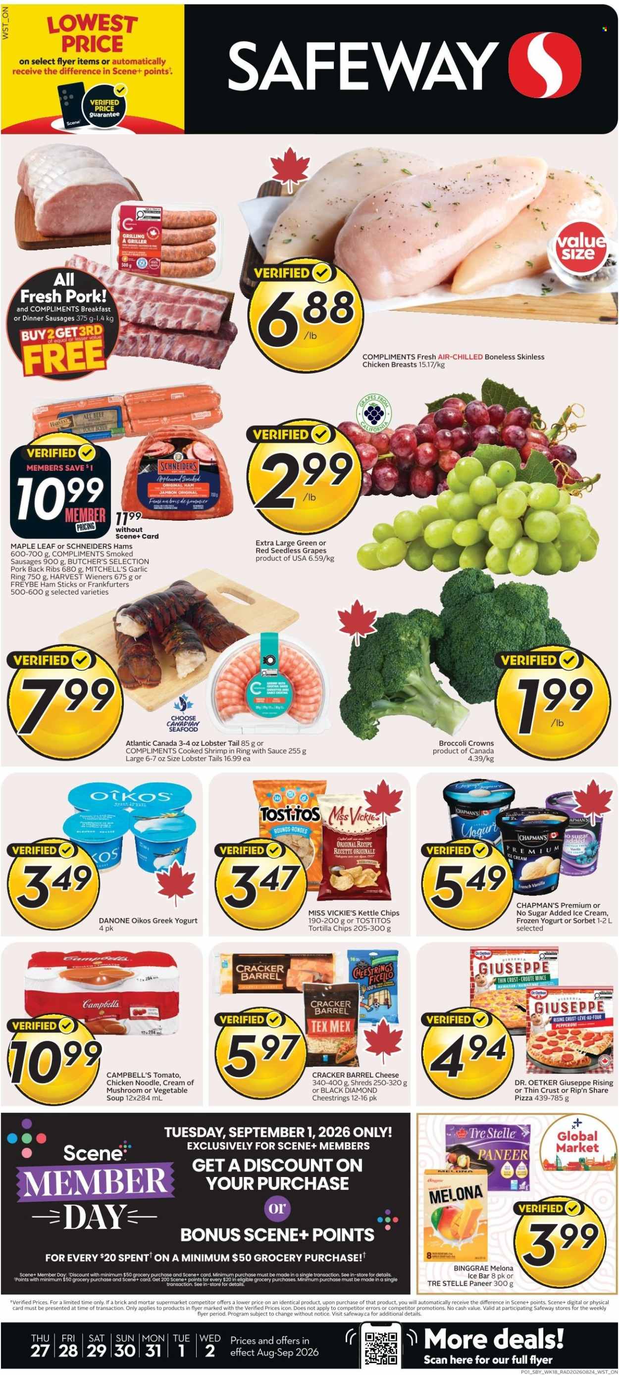 Safeway flyer - August 27, 2026 - September 02, 2026. Page 1