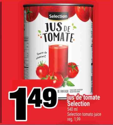 JUS DE TOMATE SELECTION