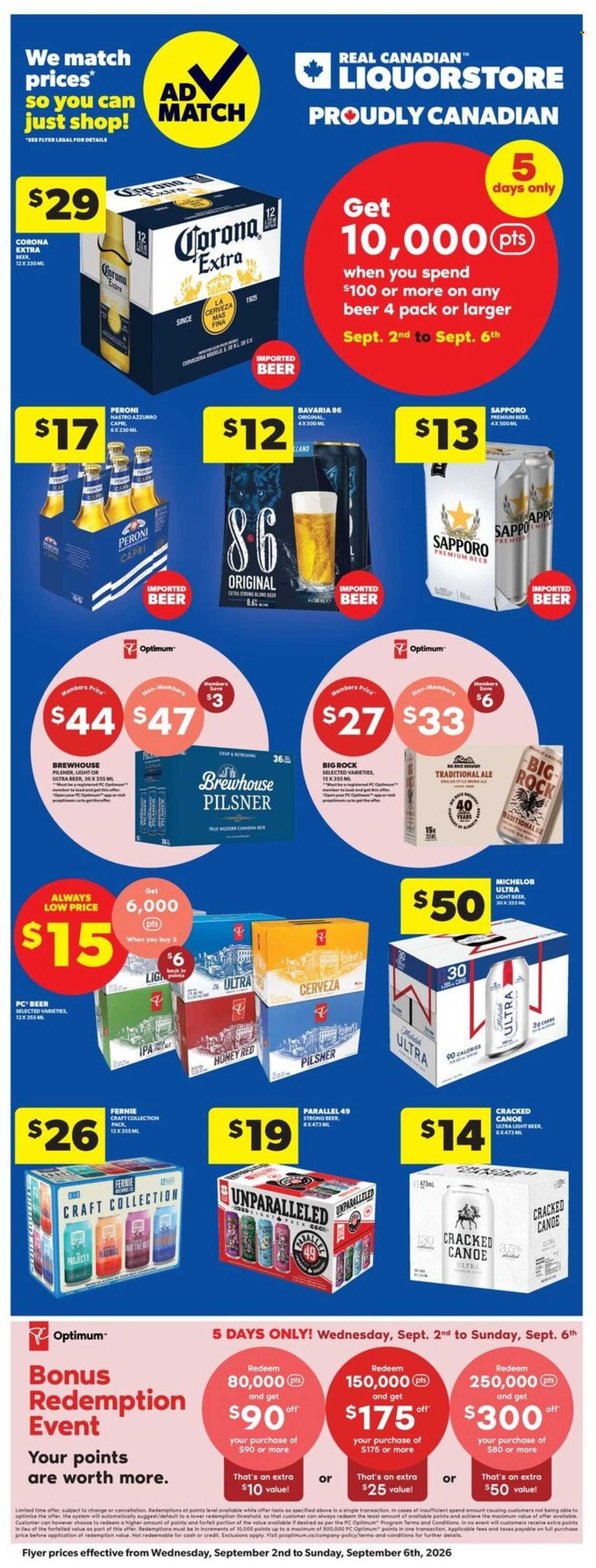 Real Canadian Liquorstore flyer - September 02, 2026 - September 06, 2026. Page 1