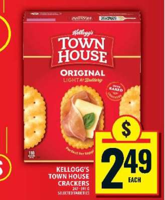 KELLOGG’S TOWN HOUSE CRACKERS