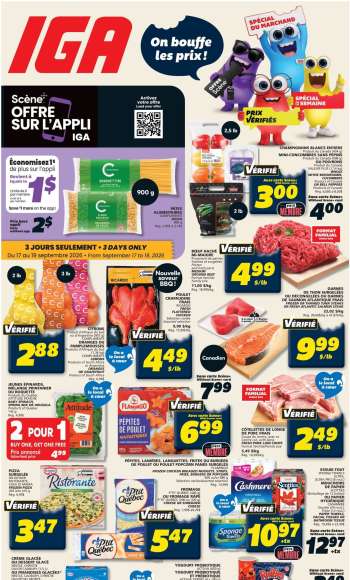 IGA Flyer - September 17, 2026 - September 23, 2026.