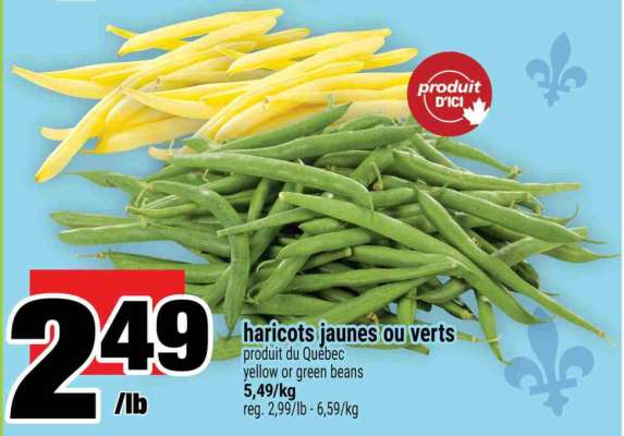 haricots jaunes ou verts