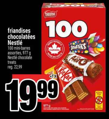 FRIANDISES CHOCOLATÉES NESTLÉ
