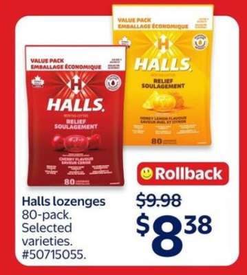 HALLS LOZENGES