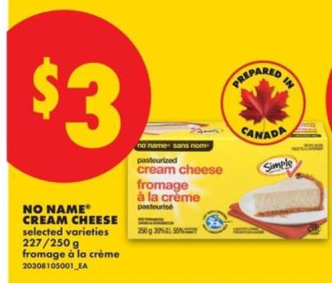 NO NAME® CREAM CHEESE
