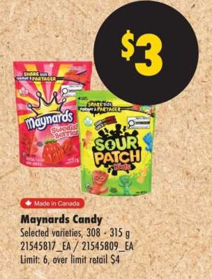 MAYNARDS CANDY