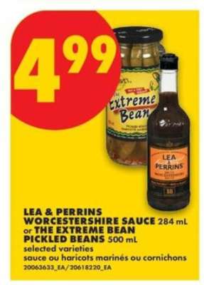 LEA & PERRINS WORCESTERSHIRE SAUCE or THE EXTREME BEAN PICKLED BEANS