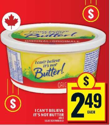 I Can't Believe It's Not Butter!