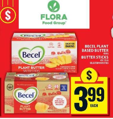 BECEL PLANT-BASED BUTTER STICKS