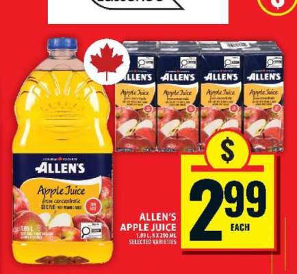 ALLEN’S APPLE JUICE