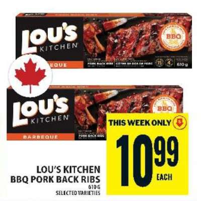 LOU’S KITCHEN BBQ PORK BACK RIBS