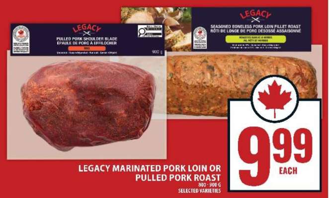 Legacy Marinated Pork Loin or Pulled Pork Roast