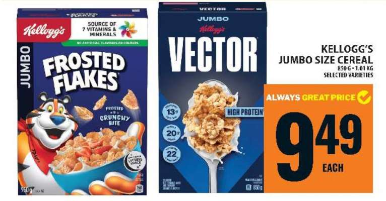 Kellogg's Jumbo Size Cereal