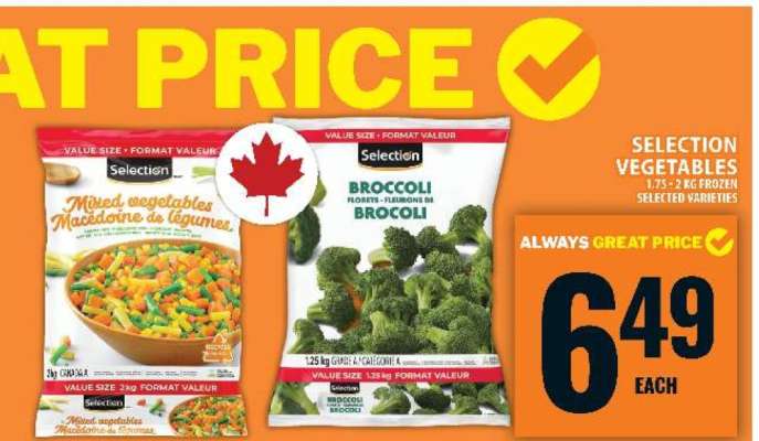 SELECTION VEGETABLES