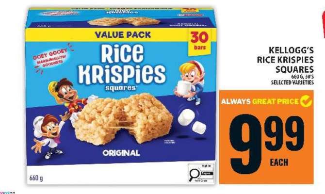 KELLOGG’S RICE KRISPIES SQUARES